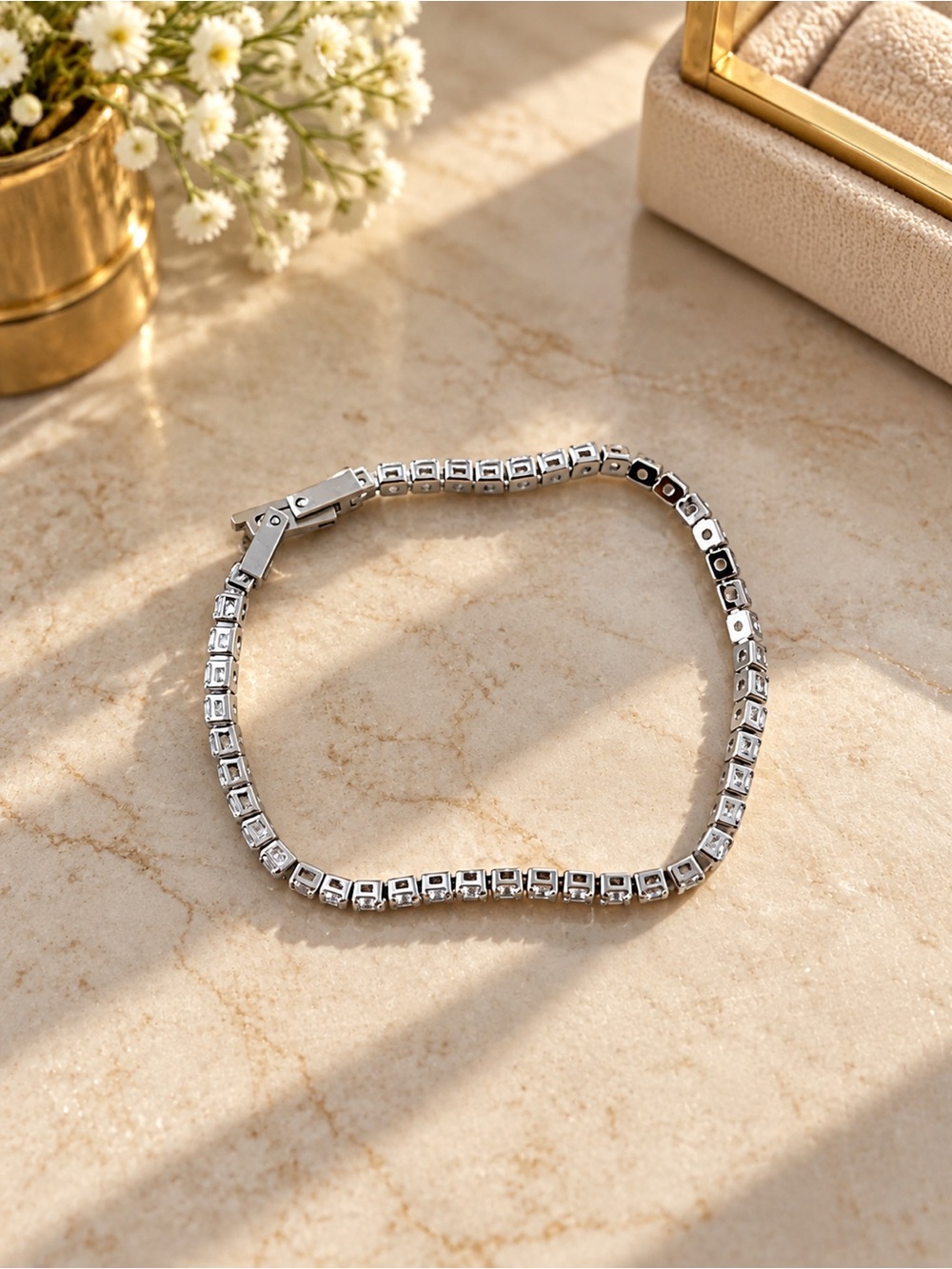Silver Tennis Bracelet - Picture 3 of 3